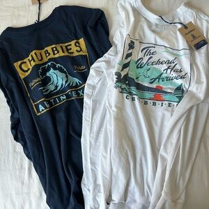 Lot of 2 - Chubbies Long Sleeve Shirts - XL, NWT